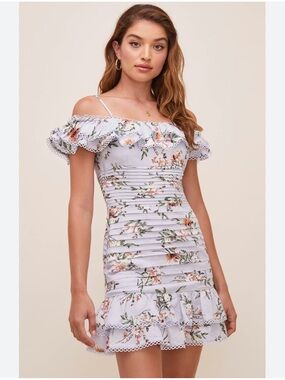 ASTR The Label Una Floral Off-Shoulder Minidress